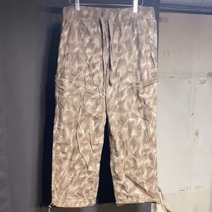 Democracy Taupe Tie-Dye Cargo Joggers